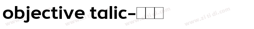objective talic字体转换